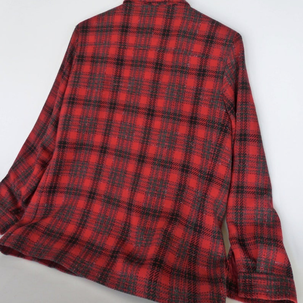 Requirements plaid jacket red 10P Lt weight - Picture 4 of 6